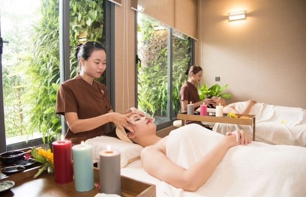 Head massage at Seva Spa